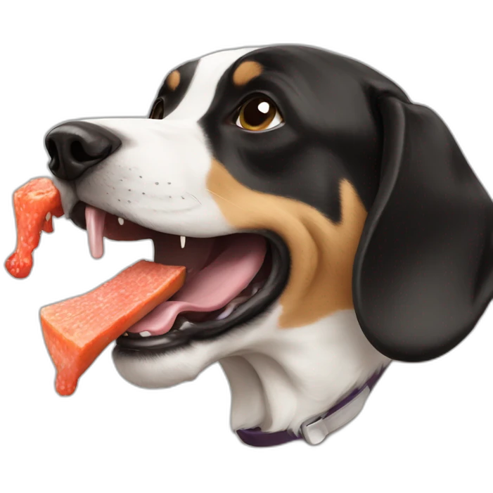 dog eating prime emoji