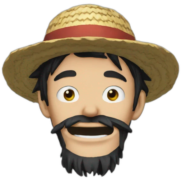 luffy beard emoji
