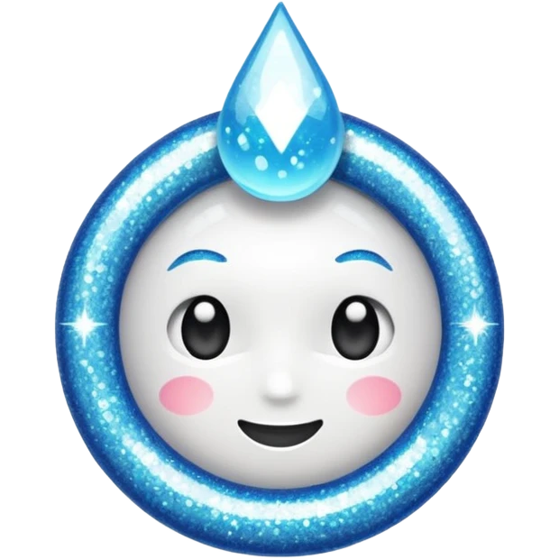 glitter white health emoji