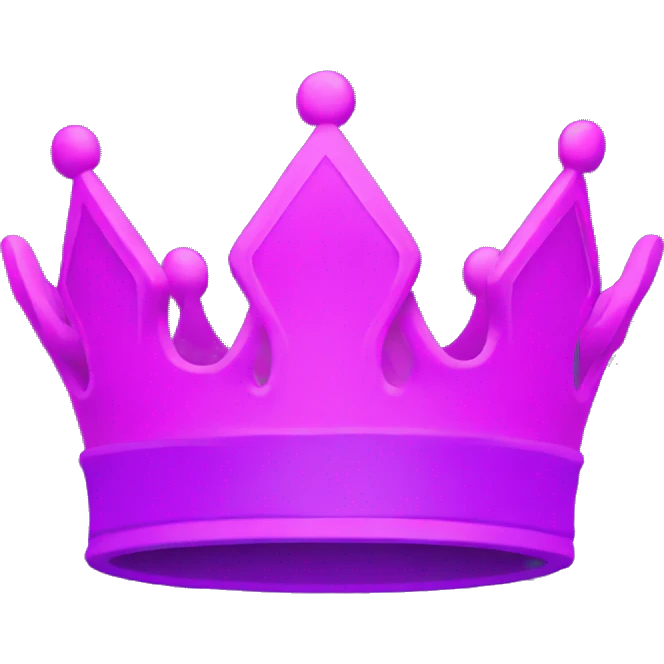 Neon Purple pink crown with the name FOUNDER emoji
