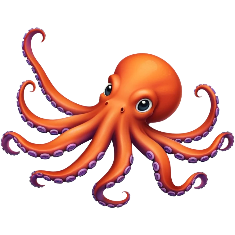 Octopus doing a backflip rainbow  emoji