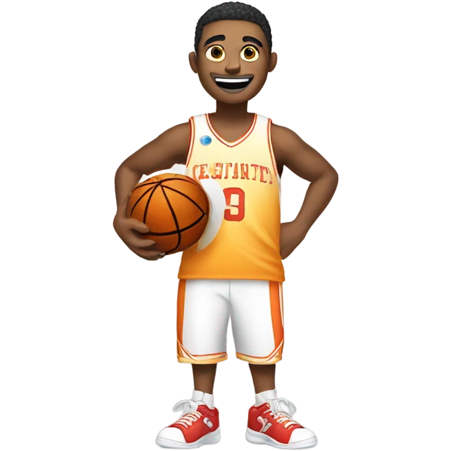 I Love basketball emoji