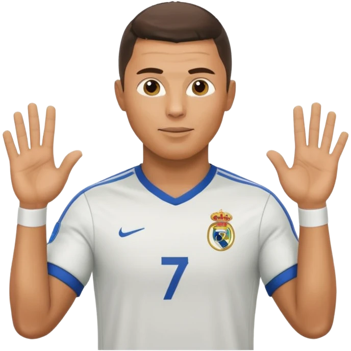 Ronaldo doing the « calma » emoji