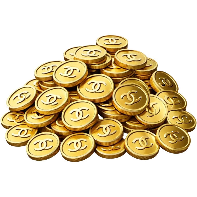 chanel coins pile emoji