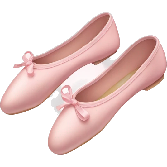 Pale pink ballet shoes emoji