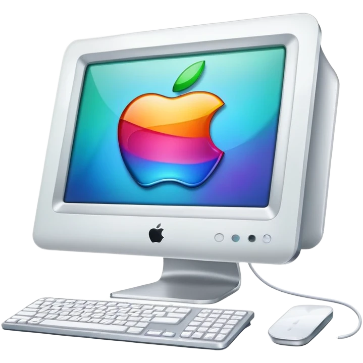 Apple iMac Y2K emoji