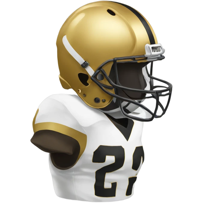 Golden football emoji