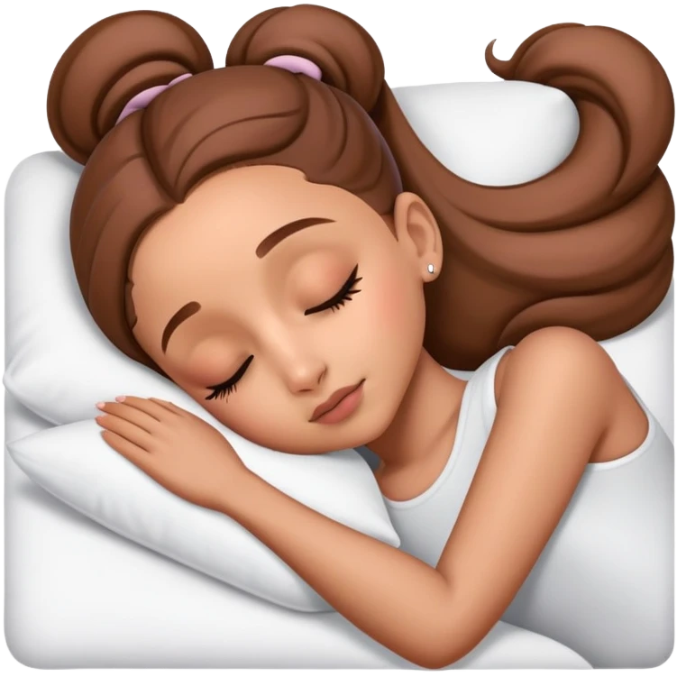 Ariana Grande sleeping emoji
