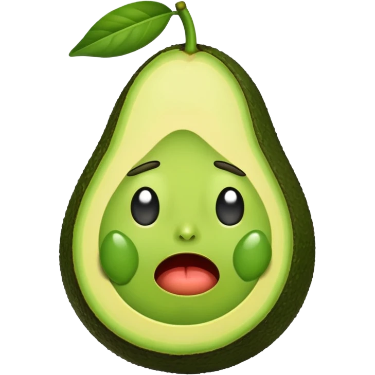 crying avocado emoji