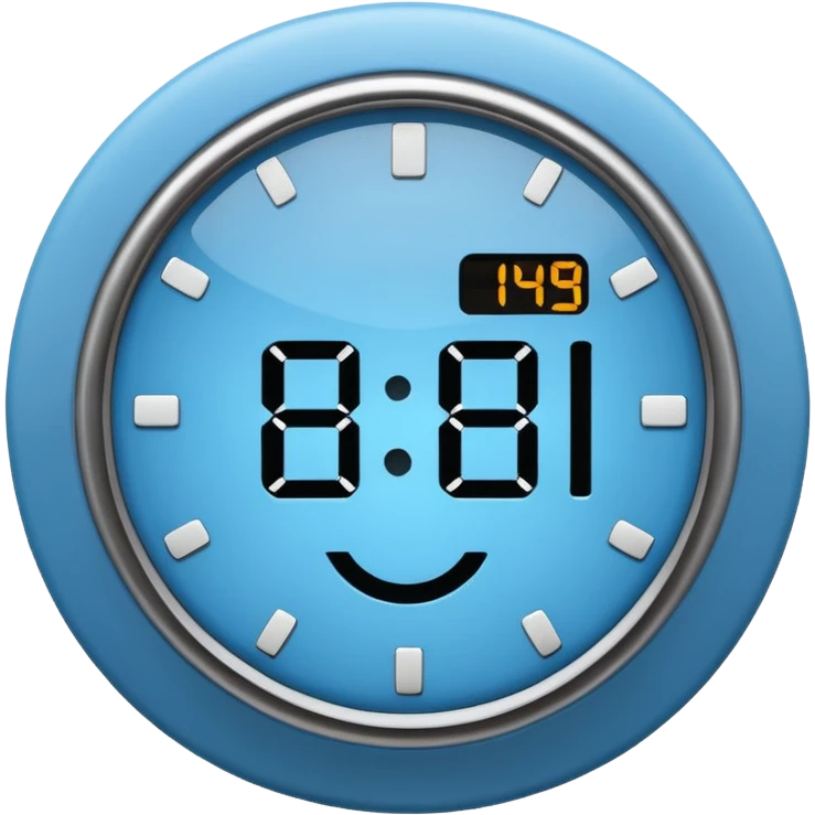 simple clock icons emoji