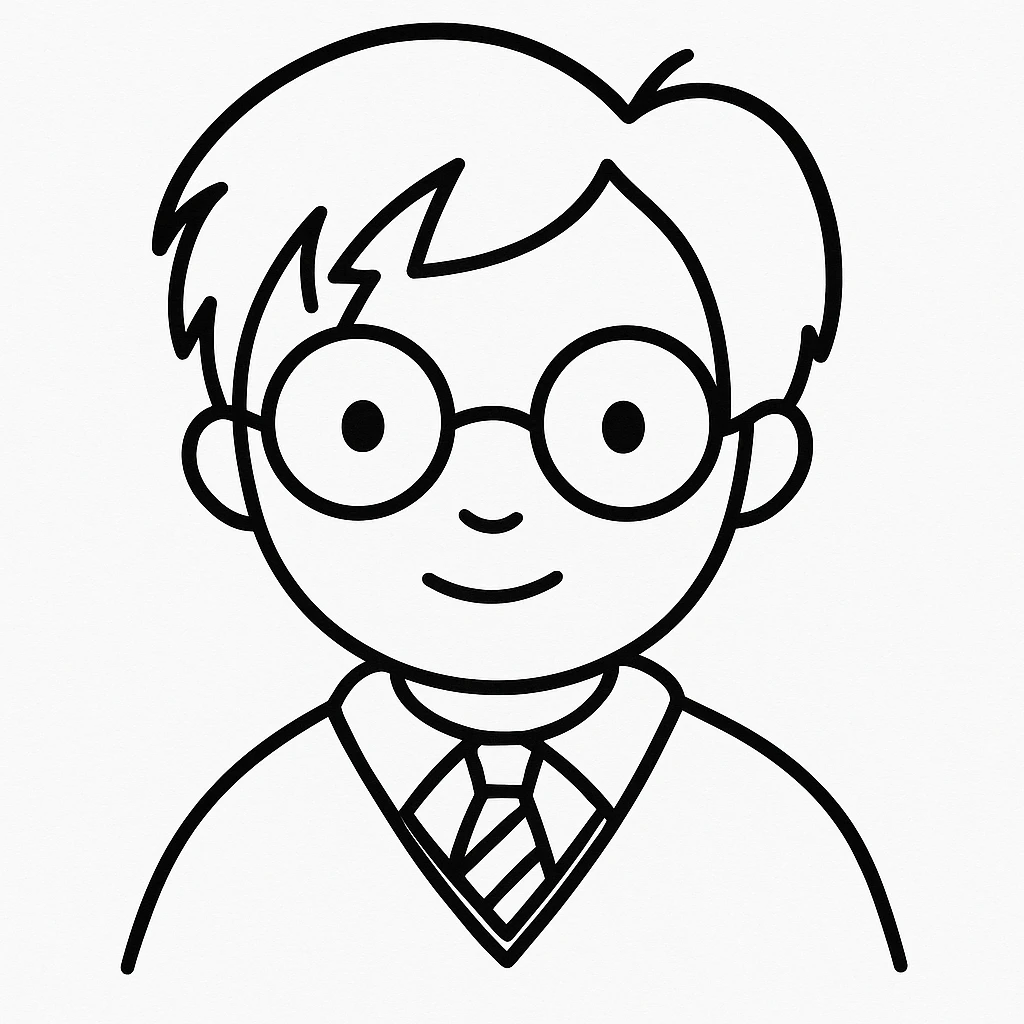 harry potter with glasses emoji