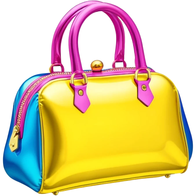   jeff koons style inflatable Punk SPAM purse sculpture  emoji