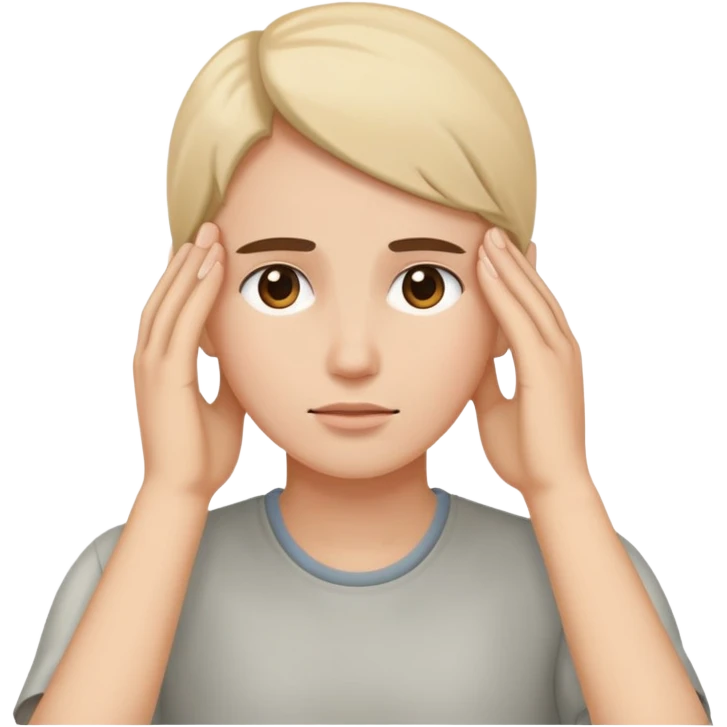 Face what the hand on the forehead emoji