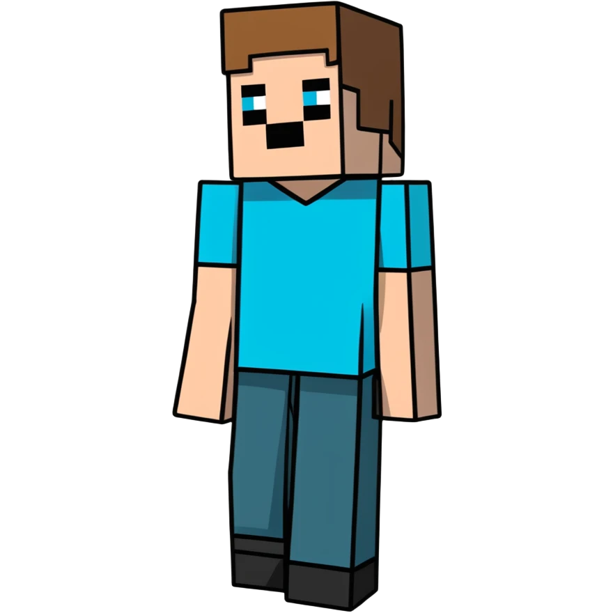 Minecraft Steve emoji
