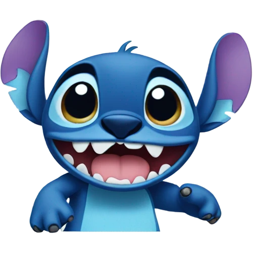 Stitch saying hi emoji