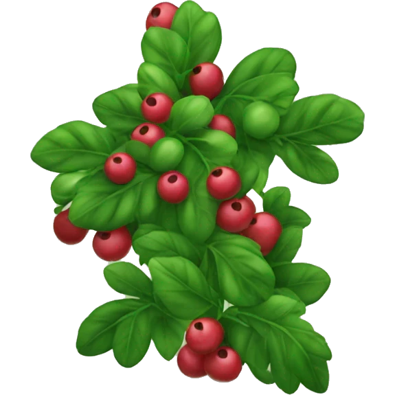 Bush with Berries  emoji