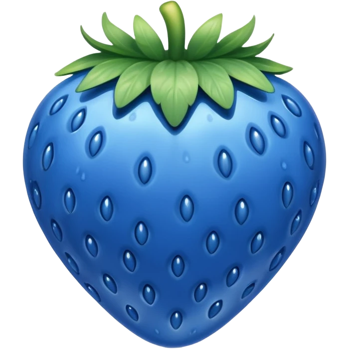 blue strawberry emoji