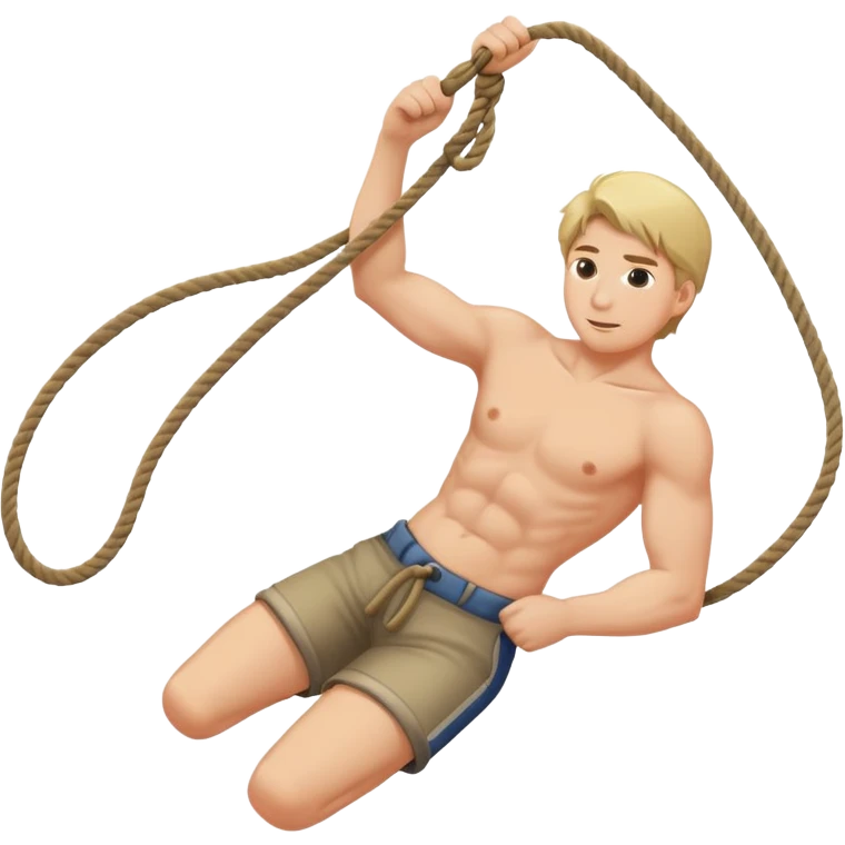 person leaning back pulling a rope emoji