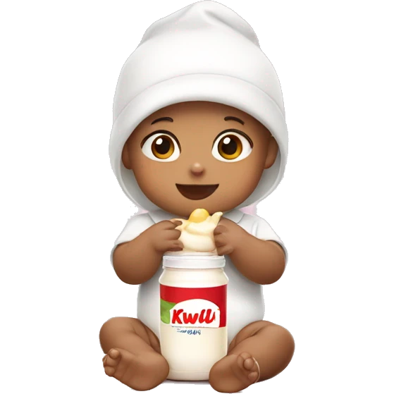 baby with yakult emoji