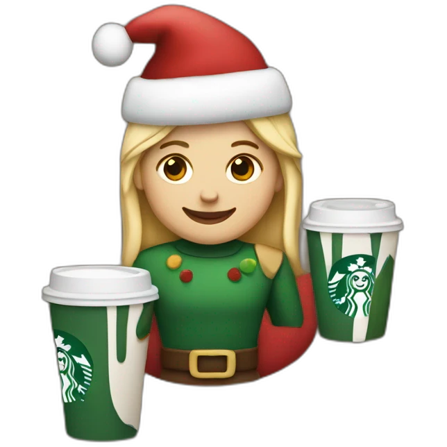 starbucks christmas emoji