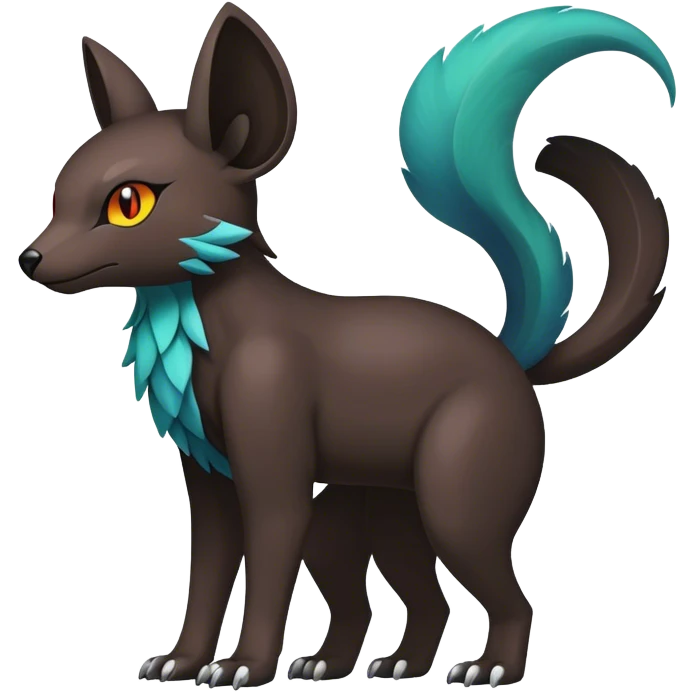 cool colorful dark fantasy animal hybrid Fakemon full body emoji