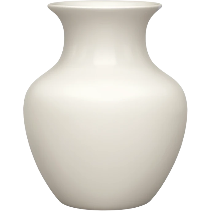 vaso branco sem flores emoji