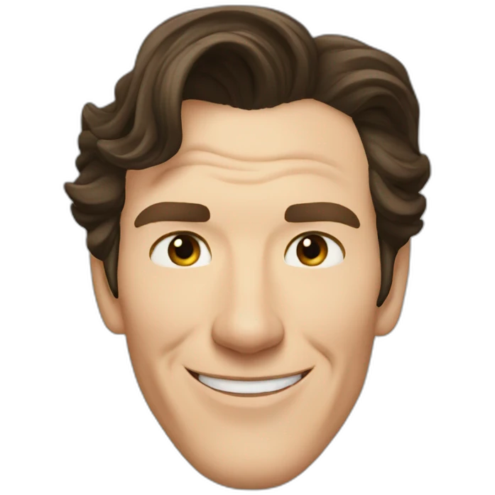 benedict cumberbatch smile in love emoji
