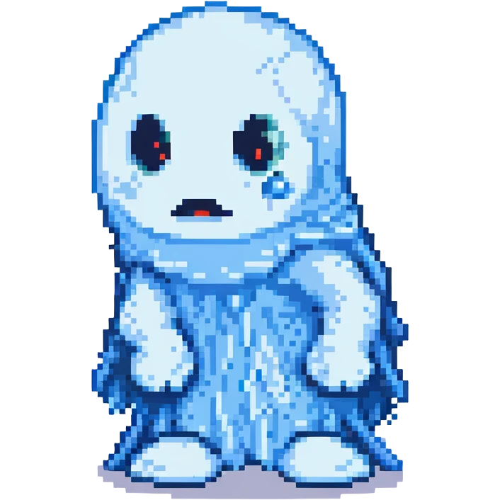 blue and white ghost boy farting emoji