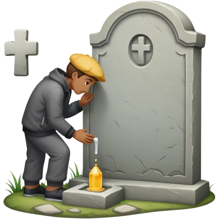 Pissing on grave  emoji