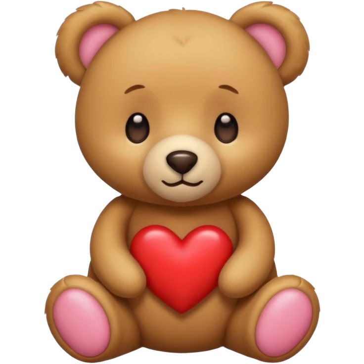 Teddy bear inlove emoji
