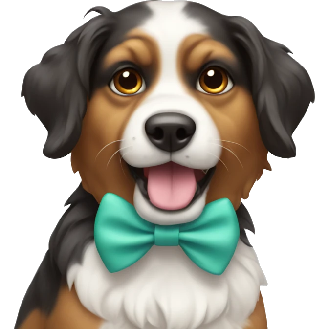 Dog with bow emoji