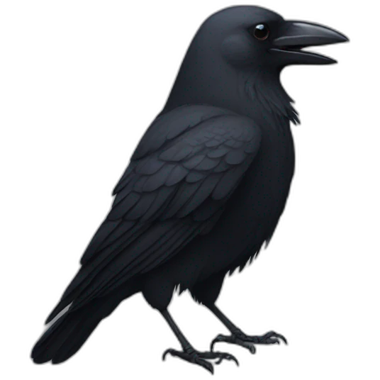 Crow emoji