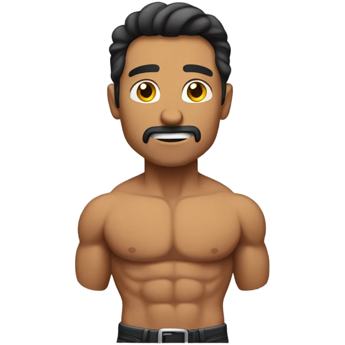 Mexican with abs emoji