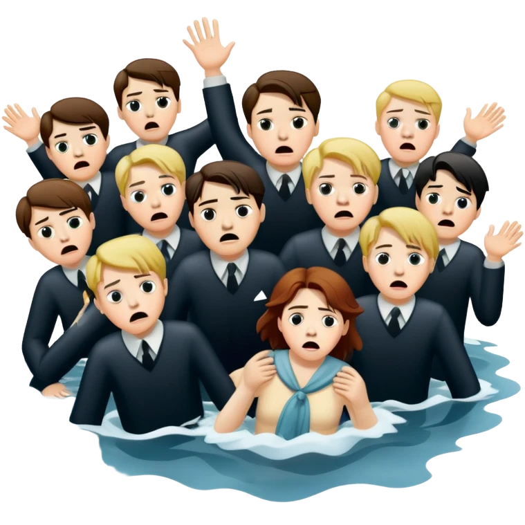 titanic and 10 people drowning  emoji