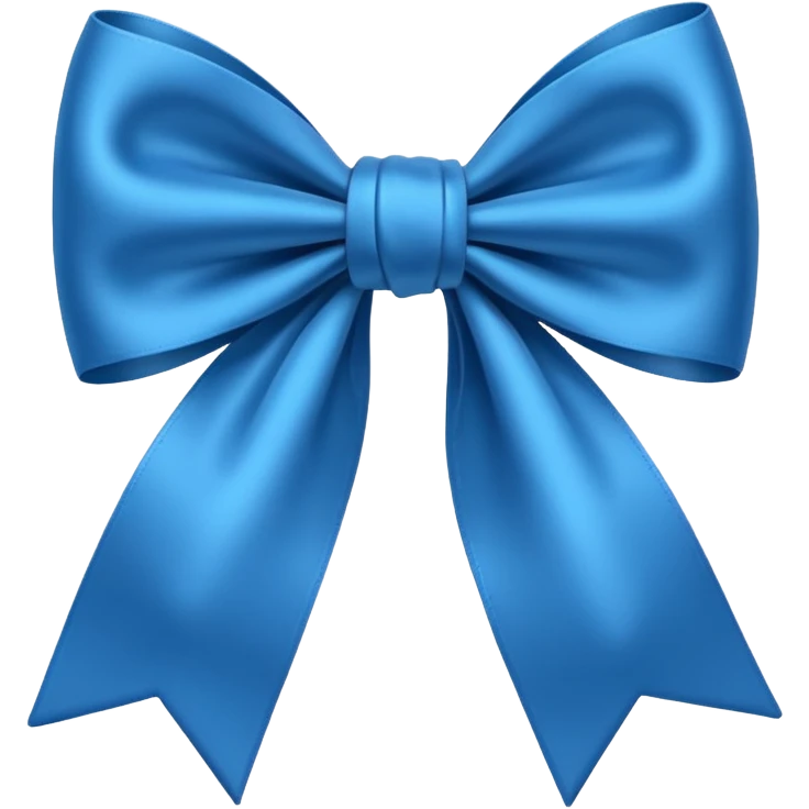 Blue bow  emoji