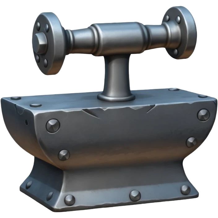 create realistic anvil emoji