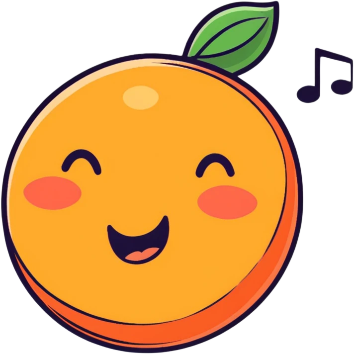 grapefruit singing emoji