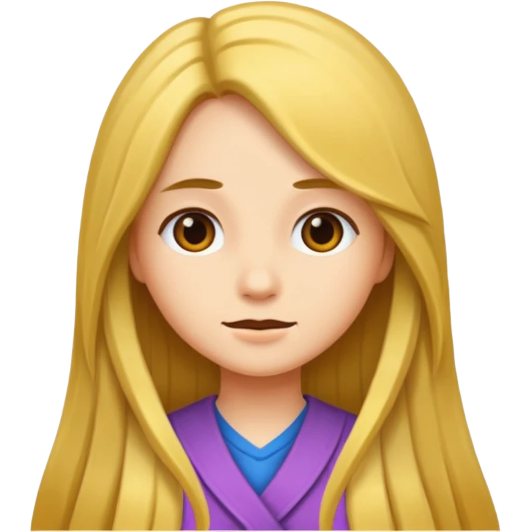 long hair girl emoji