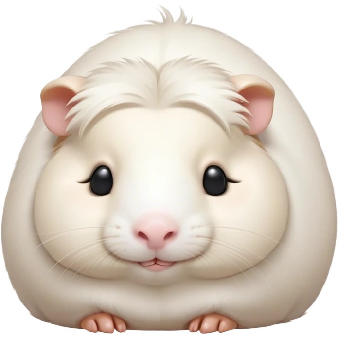 Meme-Worthy Cute Sleeping White Guinea Pig Portrait Emoji, Head resting peacefully with a contented smile, showcasing a delightfully chubby build and a luxuriously soft pure white fur, eyes shut in a serene, cozy nap, Simplified yet hilariously adorable features, highly detailed, glowing with a soft, drowsy light, high shine, relaxed and utterly lovable, stylized with an air of playful laziness, bright and heartwarming, soft glowing outline, capturing the essence of a comically sleepy guinea pig, so meme-worthy it feels like it could instantly become the next viral sensation of adorable slumber! emoji