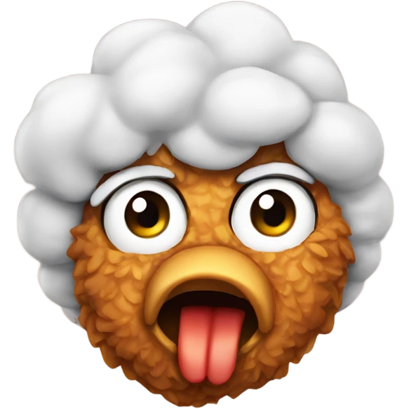 angry fried chicken emoji