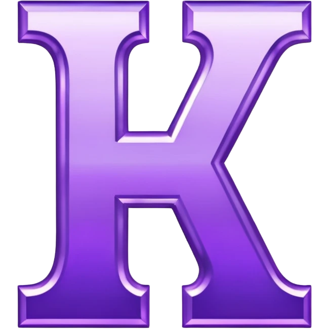 Shiny fancy purple big letters saying "YOU" emoji