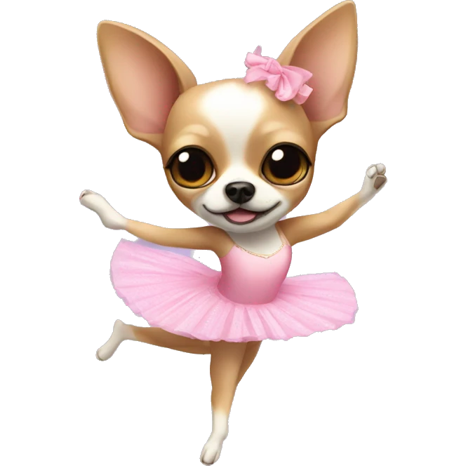 Chihuahua ballerina  emoji