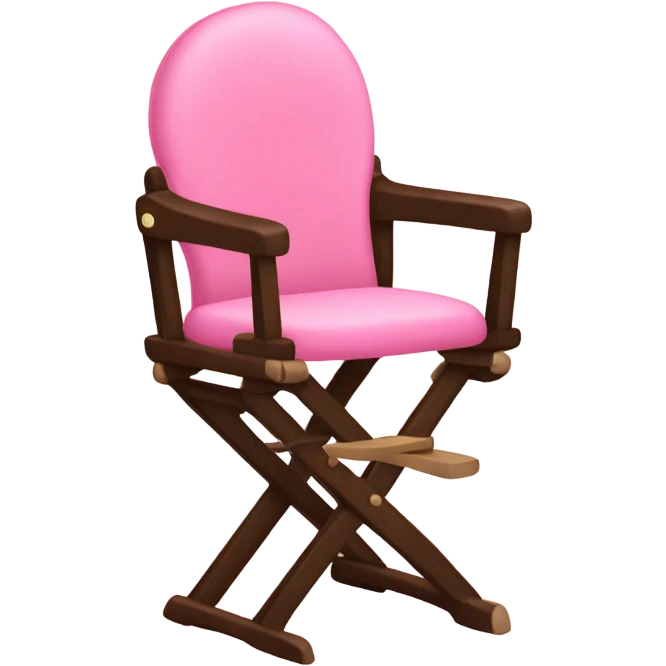Pink highchair for baby emoji
