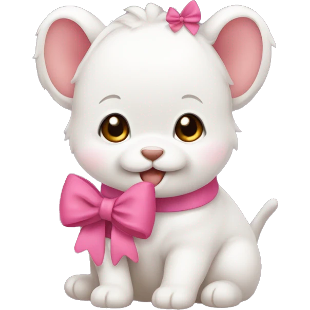  ྀིྀི baby animals with bow emoji