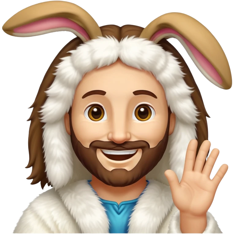Buddy Christ in bunny ears emoji