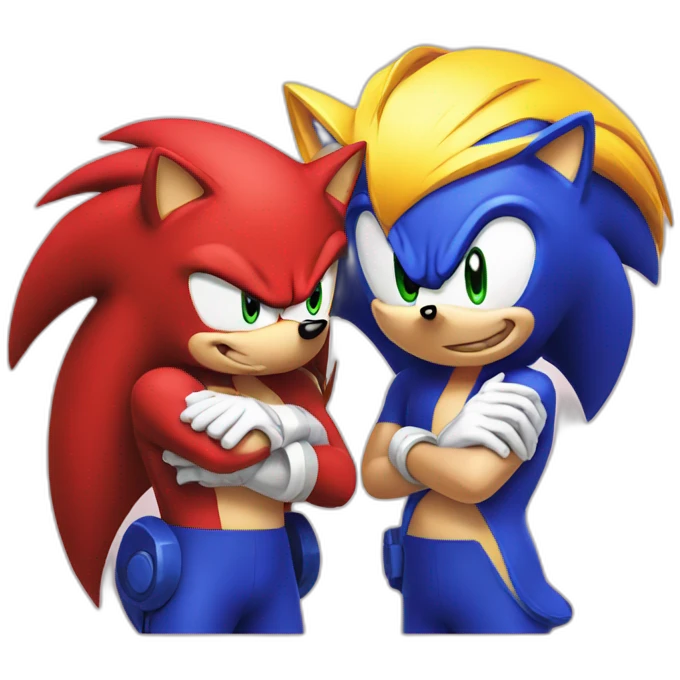 Sonic and knuckles emoji
