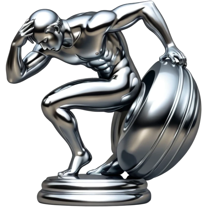 sorayama Sisyphus statue emoji