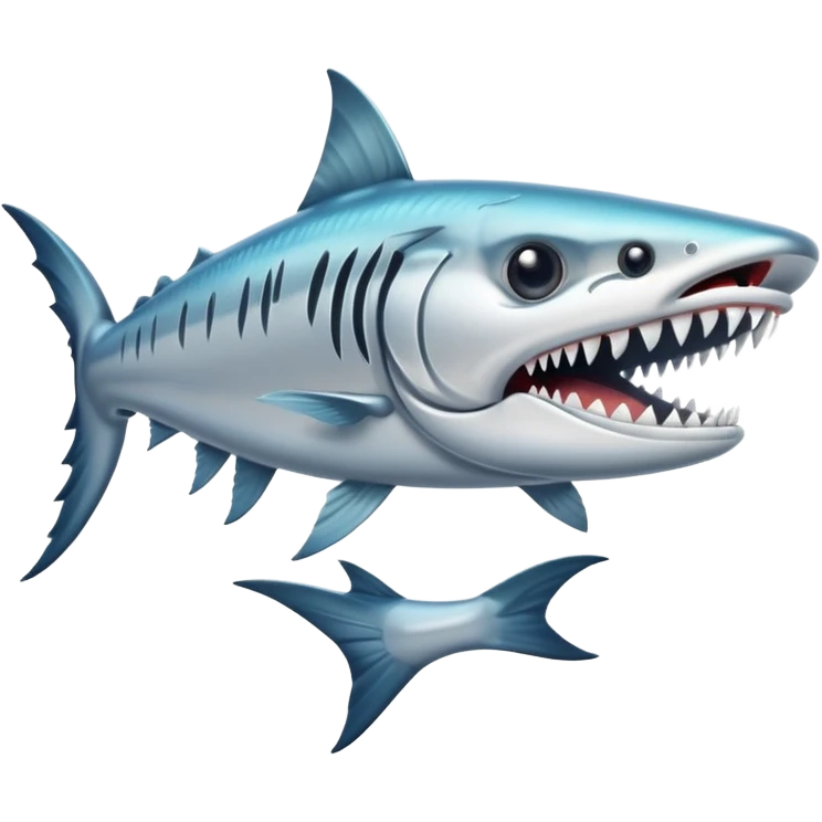 barracuda with big teeth emoji