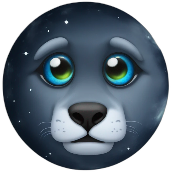 Een wereldbol met ogen en ene mond emoji