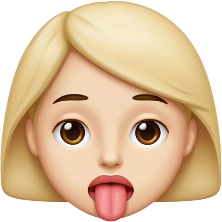 Tongue roll emoji